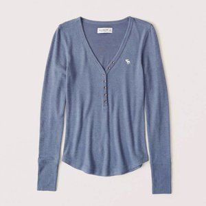 Abercrombie & Fitch Long-Sleeve Cozy Icon Henley